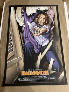 HALLOWEEN Poster JASON EDMISTON Screen Print MONDO Laurie 2018 Signed Numbered - Picture 1 of 6