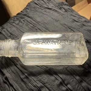 J R Watkins Co Vintage Glasflasche - Bild 1 von 3