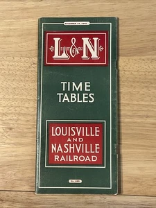 Tablas de tiempo L&N (ferrocarril de Louisville y Nashville) 1943 - Imagen 1 de 9