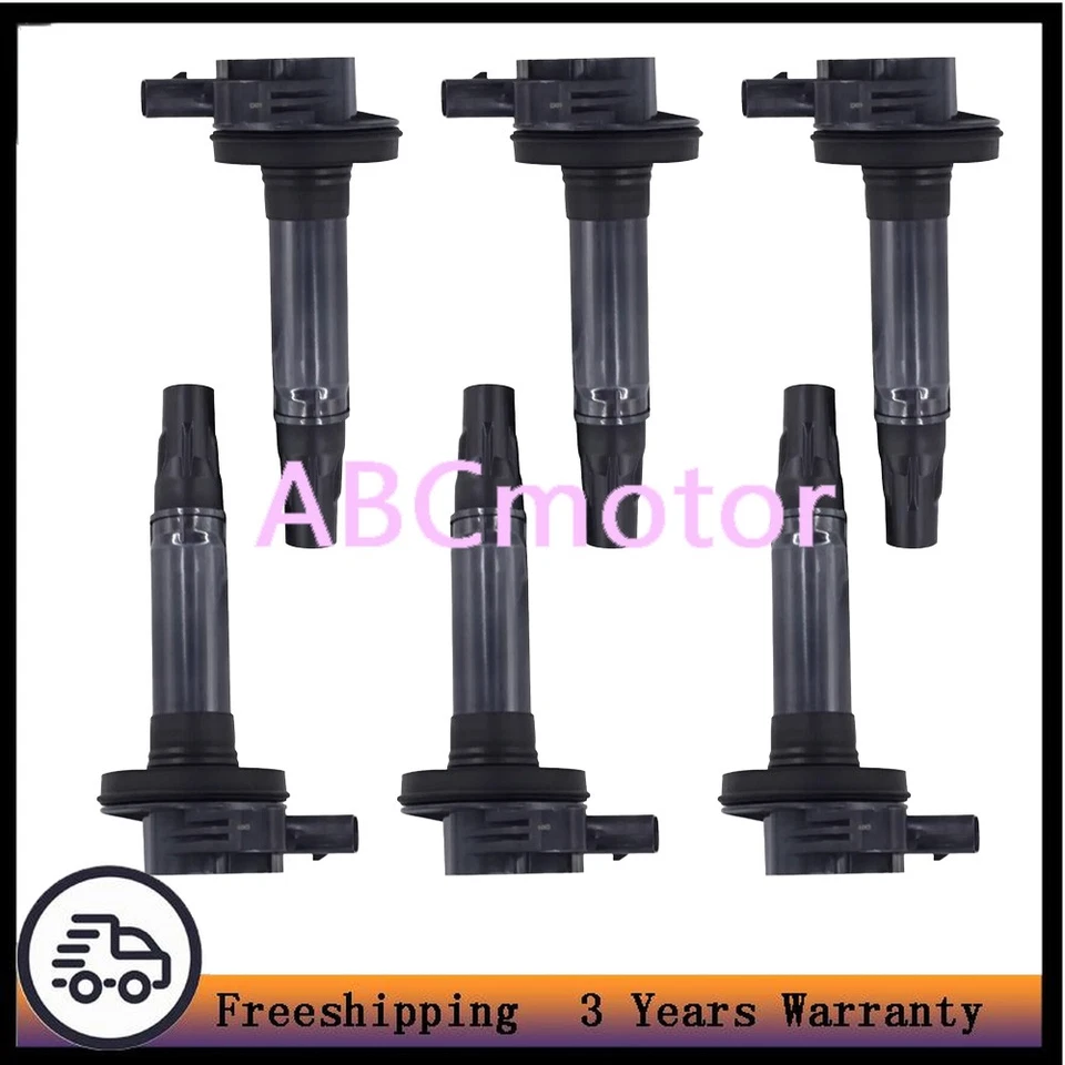 Paquete de 6 bobinas de encendido para Mazda CX-9 TB 2007-2014 3,7 L IGC392 7T4Z-12029-E Foto 1 de 4