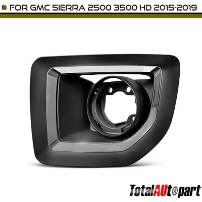 Bisel de parachoques de luz antiniebla para GMC Sierra 2500 3500 HD 2015-2019 conductor delantero Foto 1 de 4