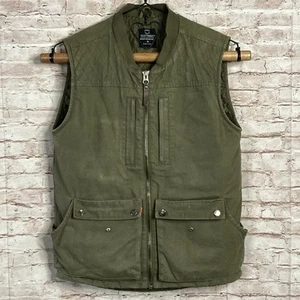 SCOTTeVEST Sportsman Weste Herren Medium olivgrün Full Zip Stepp gefüttert Canvas - Bild 1 von 24