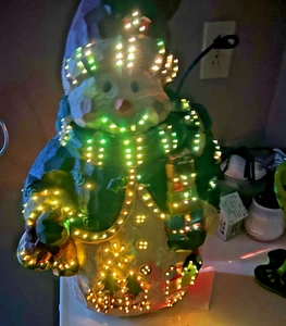 ⛄ 22" Fiber Optic Snowman Lighted Christmas Decoration Color Changing NIB - Picture 1 of 5