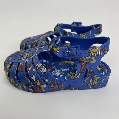 Mini Melissa + Sandálias Disney Possessão Mickey Mouse e Amigos Azul Tamanho C7 - Imagem 1 de 4