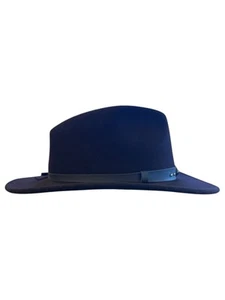 VTG Peter Grimm True Character 100% Wool Hat Dark Chocolate 2.75 Inch Brim - Picture 1 of 12