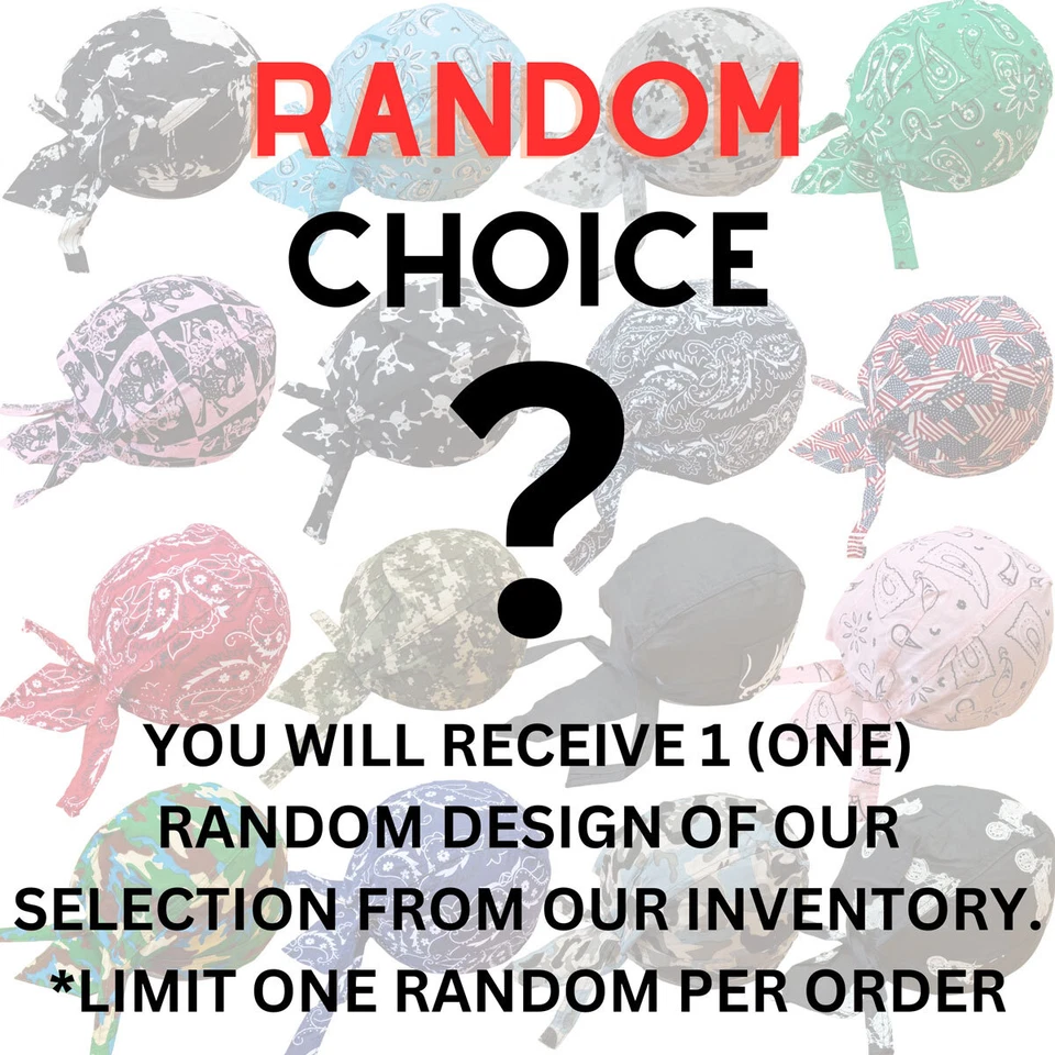 Durag Gorra Calavera Envoltura para la Cabeza Motociclista Motocicleta Du Do Do Bandana Negra Paisley Doo Trapo Foto 1 de 1