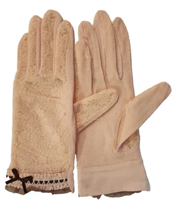 Ambesi Damen Sommerhandschuhe mit Rüschenspitze - Bild 1 von 3