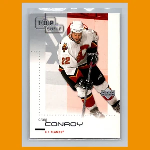 Tarjeta de hockey Craig Conroy #14 2002 Upper Deck Top Shelf Calgary Flames NHL CASI NUEVA - Imagen 1 de 3