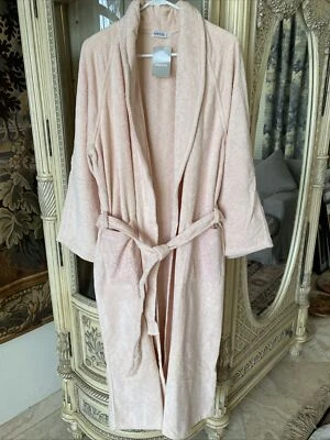 Albornoz FRETTE Original Unisex Rubor Terry Paño 100% Algodón Hecho en Italia Talla L Foto 1 de 4