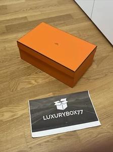SCATOLA CONFEZIONE LUSSO HERMES BOX ORIGINALE Scarpe 35x21,5x12,5 Gucci Fendi - Foto 1 di 1