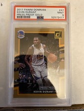 2017 Donruss Press Proof Gold #47 Kevin Durant Golden State Warriors