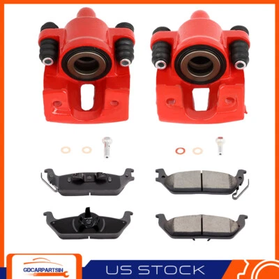 Pinças de freio traseiras com pastilhas de cerâmica para 04-2011 Ford F-150 06-08 Lincoln Mark LT - Imagem 1 de 4