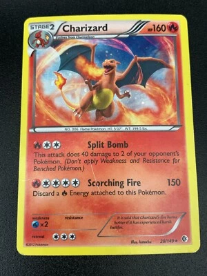 Charizard 20/149 Alternate HOLO RARE Art Pokemon Boundaries Crossed LP-MP 2012 - Image 1 of 3