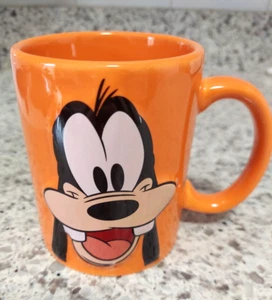 Disney x Jerry Leigh Goofy Orange 11oz Coffee Tea Mug Embossed 3D Image Goofy - Picture 1 of 5