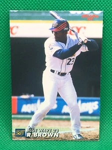 Roosevelt Brown  BLUE WAVE 23 2004 Calbee Baseball card 035  rare - Picture 1 of 2