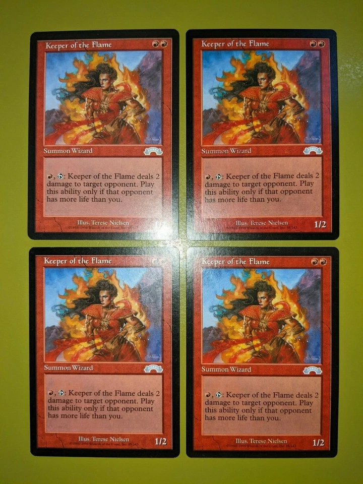 Keeper of the Flame x4 Exodus 4x Magic the Gathering MTG  - Image 1 of 1
