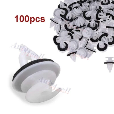 Set Of 100 Clips For BMW DOOR TRIM PANEL E46 E36 E34 E38 E39 M3 & Free Seal Ring - Image 1 of 4