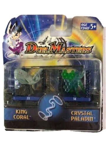 SEALED 2003 Duel Masters King Coral Crystal Paladin 2" Figure Dice Game Combat Cover