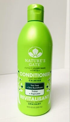 Nature’s Gate Conditioner Calming Tea Tree & Sea Buckthorn 18 oz Vegan NEW - Image 1 of 4