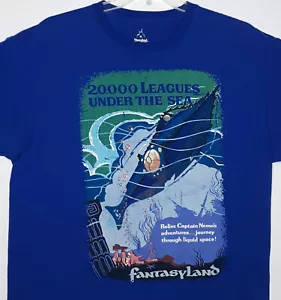 T-Shirt Disney WDW 20.000 Leghe Sotto i Mari XL Poster Attrazione Fantasyland - Foto 1 di 5