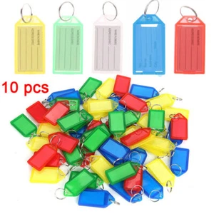 Schlüsselschilder, Schlüsselanhänger zum Beschriften, Farben und Mengen wählbar - Bild 1 von 19