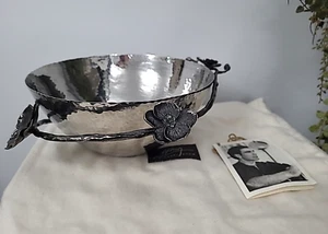 Wonderful LARGE Michael Aram Black Orchid Serving Bowl 23 cm Diameter - Picture 1 of 13