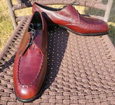 VTG The Florsheim Shoe Ultra RARE 1968? Burgundy Blucher 30795 Mens 9C  - Image 1 of 4