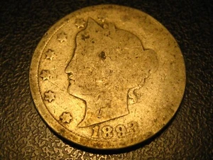 1893 Liberty Head Nickel - Picture 1 of 4