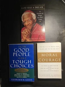 Lot Gott hat einen Traum ~ Desmond Tutu ~ moralischer Mut Rushworth Kidder Geist Leben - Bild 1 von 12