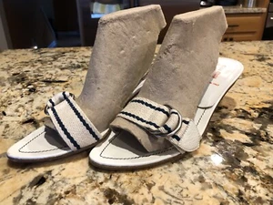 Sandali Miu Made In Italy donna slides scarpe tacchi bianchi taglia 39,5 - Foto 1 di 10
