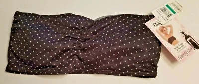 Sujetador Bandeau Lunares Blanco y Negro Tiempo de Juego Moda Formas NUEVO Etiquetas Grande Foto 1 de 4