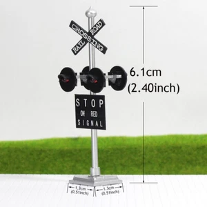 1 Feux de Signalisation à l'Intersection 4LEDs+1Carte de Circuit Échelle HO 1:87 - Photo 1/7