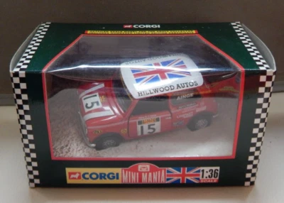 CORGI 1/36 scale  MINI COOPER ,MIGHTY MINI RACING CAR no 15 NIGEL AINGE BOXED - Image 1 of 4