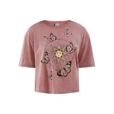 No Boundaries Boxy Crop Tee 3 Patterns Sizes XS, S, M, L, XL, XXL You Pick 1 - Image 1 of 4