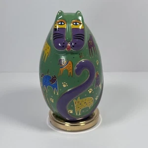 1998 LAUREL BURCH Hund Katze Welpe Hund dekoriert EI KATZE auf Ständer - Bild 1 von 11