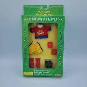 Vtg 1999 Madeline & Friends Clothing 8" Doll Clothes - GOAL! Soccer Uniform - Picture 1 of 3