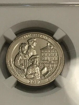 2017-S 25C ELLIS ISLAND FIRST RELEASES MS 67 PL NGC (0-002) - Image 1 of 4