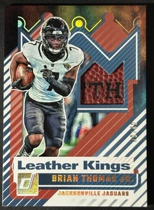 2025 Donruss Leather Kings Ball Patch Brian Thomas Jr. 9/49 LK-BTJ Jaguars - Bild 1 von 3