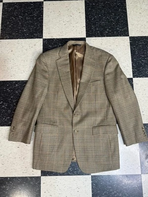 Blazer pata de gallo Holland & Sherry 41 R abrigo deportivo de lana y cachemir Savile Row Foto 1 de 4