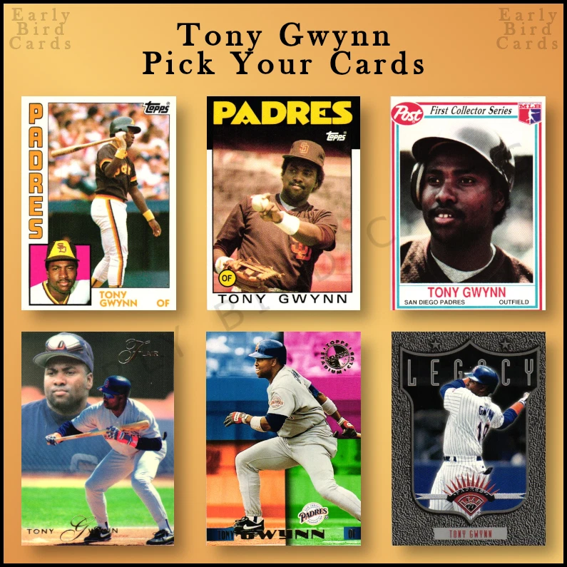 Tony Gwynn (1984-1995....Listing 1 of 2) / Pick Your Cards / Buy4+ Save30% - Image 1 of 1