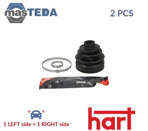 431 138 CV JOINT BOOT KIT PAIR WHEEL SIDE FRONT HART 2PCS NEW OE REPLACEMENT - Picture 1 of 5