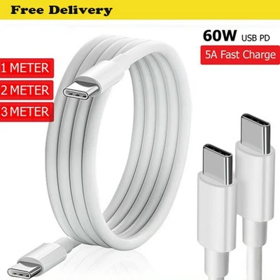 USB Type C to Type C Charger Cable Super Fast Charging For Google Pixel Phones - Image 1 of 4