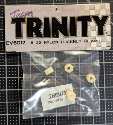 EV6012	Team Trinity EV6012 Nylon Locknuts 6-32 (4)-Grey Package - Image 1 of 2