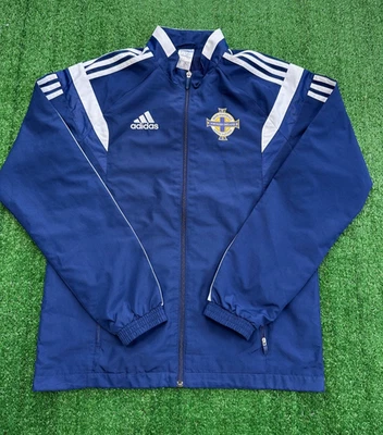 Northern Ireland FC Adidas 2013 Navy Tracksuit Top Jacket | Adult Small Football - Image 1 of 4