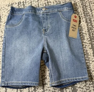 Levi's Boy's Size 7 Slim Fit Jean Shorts Medium Wash - Picture 1 of 1