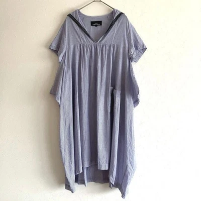 Vestido Camisa Tricot Comme des Garcons Cuello Marinero Asimétrico Rayas S Foto 1 de 4