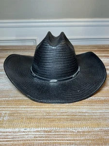 Sombrero vaquero occidental de paja Stallion by Stetson talla mediana negro - Imagen 1 de 12
