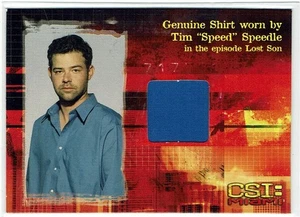 CSI Miami Series 2 Costume Card CSIMS2-C2 Tim "Speed" Speedle Shirt - Picture 1 of 1