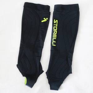 Protezioni Gambe Storelli BodyShield Usato Giovanile Grande Nero Protezione Shin Calcio - Foto 1 di 7