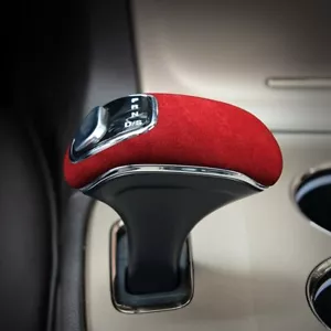 For Jeep Grand Cherokee Suede Wrap Gear Shift Knob Shifter Lever Cover Trim - Picture 1 of 7